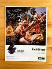 Pubblicità Stampa 2012 Korg Pitch Clip Paul Gilbert