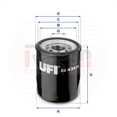 Filtro olio ufi adatto - ufi,