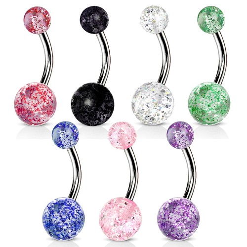 6x10mm ombelico piercing - 1,6x10mm,