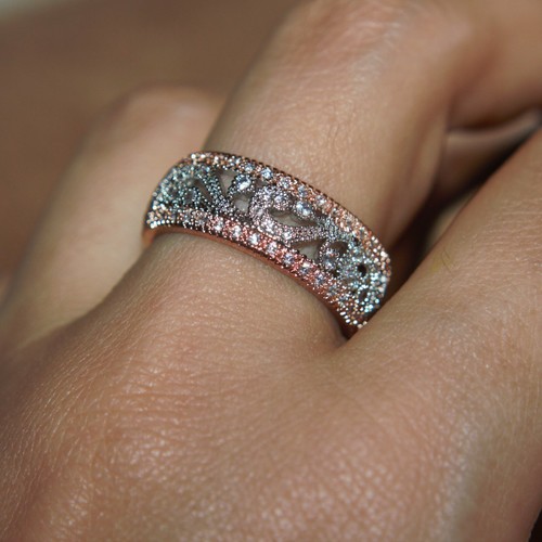 Anello zirconi argento