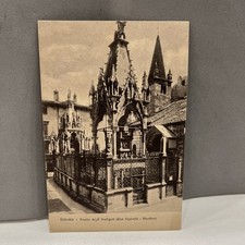CARTOLINA  BIANCO NERO VERONA - TOMBE DEGLI SCALIGERI - CANSIGNORIO MASTINO 