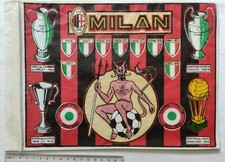 BANDIERA MILAN VINTAGE ANNI 70 COPPA COPPE 1973 CAMPIONI INTERCONTINENTALE