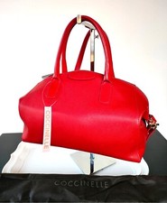 Coccinelle borsa rossa a mano con tracolla e custodia