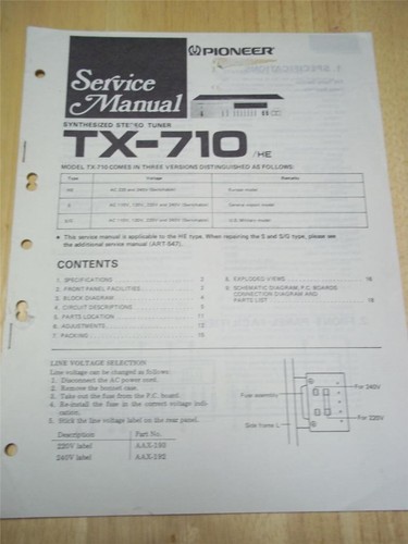 Pioneer manuale - manuale, di