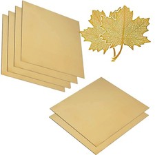 6 Pezzi Lamiera di Ottone 0,5