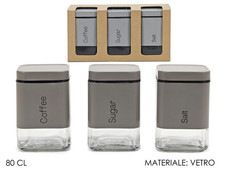 TRIS BARATTOLI SALE ZUCCHERO