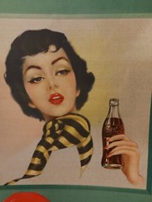 Coca Cola VINTAGE MANIFESTO PUBBLICITA' 