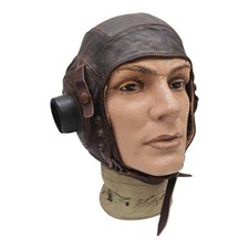 WW2 RAF 1st pattern C-type flying helmet - sz4 large