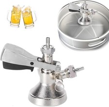 Accoppiatore per Fusti Birra G5/8 tipo A con valvola sicurezza in acciaio inox