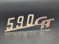 FIAT GIANNINI 590 GT 70MM LOGO SIGLA EMBLEMA FREGIO STEMMA SCRITTA BADGE TARGA