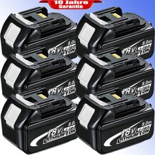 6x Batteria Originale 12Ah per Makita BL1860B 18V Li-ion BL1850B BL1830 Display LED