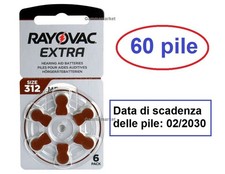 60 pile batterie RAYOVAC EXTRA