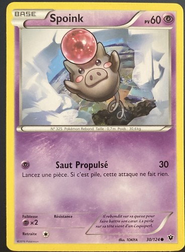 Carte pokémon spoink - spoink, 30/124