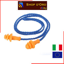10 TAPPI PER ORECCHIE SILICONE 25dB ANTI RUMORE LAVORO STUDIO PROTEZIONE DORMIRE
