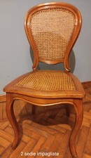 sedie vintage impagliate in faggio