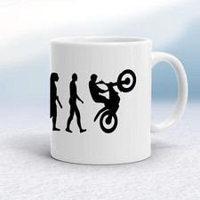 Tazza Evoluzione Di Una Trial Bike Rider