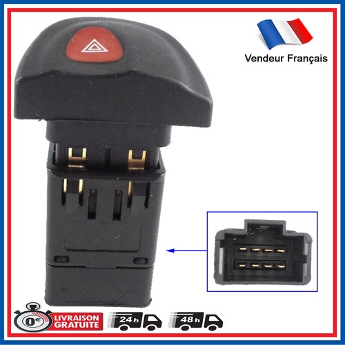 Bouton warning pour renault - bouton,