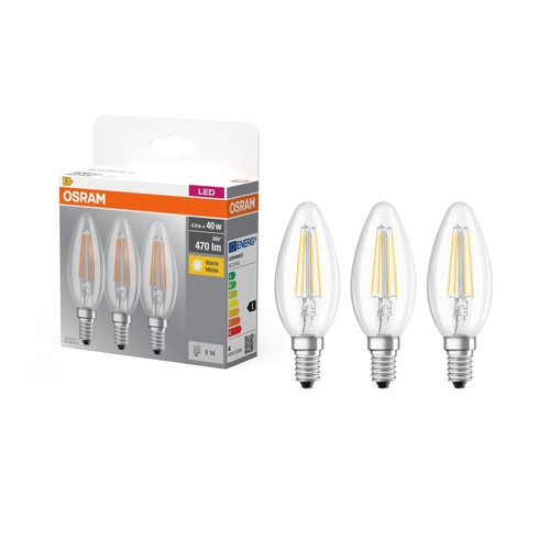 Osram lampadine led candela - osram, 4w