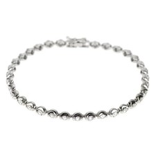BRACCIALE TENNIS DIAMANTI K18WG 2,00 CT - Spedizione gratuita originale dal G...