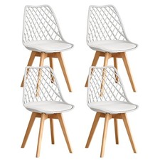 Set di 4 Sedie imbottite da