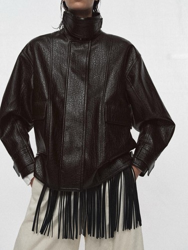 Zara giacca ecopelle - zara,