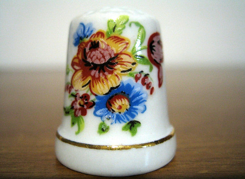 Ditale ceramica decorata - ditale,