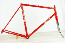 DAZZAN VINTAGE FRAME 55 56 BICI DA STRADA ACCIAIO BICICLETTA ROSSA VECCHIA CL...