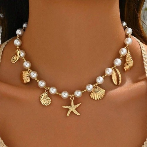 Collana catena stelle - , marine