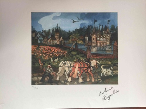 Antonio ligabue litografia - antonio,