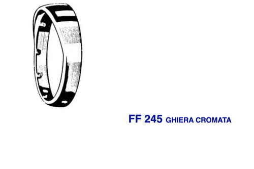 245 cornice ghiera cromata - cornice,