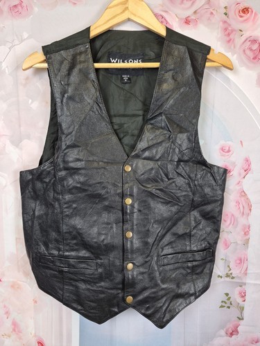 Wilsons gilet pelle nero - gilet,