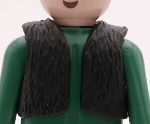 Playmobil gilet nero pelle - nero,