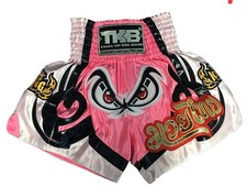 UWOT Pantaloncini Arti Marziali Top King Boxe TKTBS-052 Rosa Med