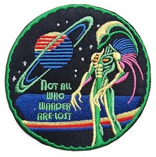 Patch ricamata spazio alieno