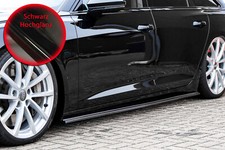 Cupolino minigonne laterali in ABS adatto per Audi A6 C8 F2 nero lucido