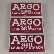 Lot Of 3 ARGO GLOSS LAUNDRY