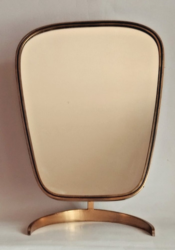 Specchio tavolo ottone anni - specchio, da