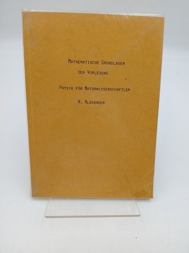 Mathematische grundlagen der - grundlagen,