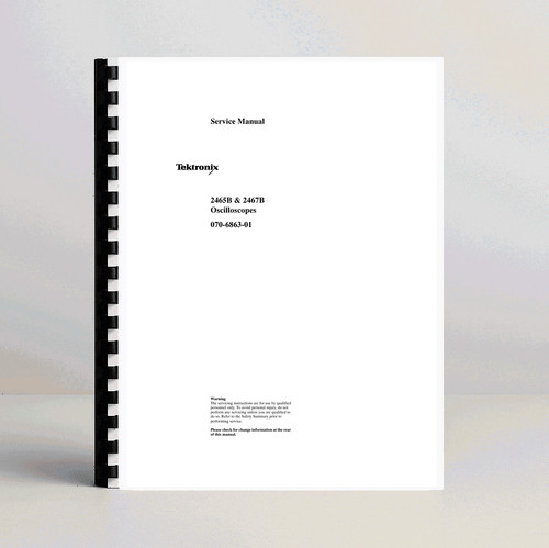 Tektronix 2465b 2467b manuale - tektronix,