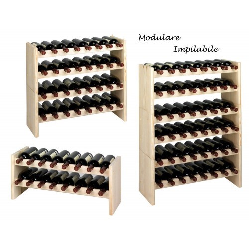 Cantina vino modulare legno - in,