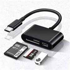 Adattatore Lettore Schede Sd Micro Sd Tf USB-c  Tipo C Otg  Pc Tablet Smartphone