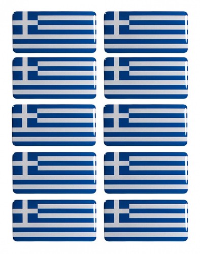 Set adesivi bandiere grecia - adesivi,