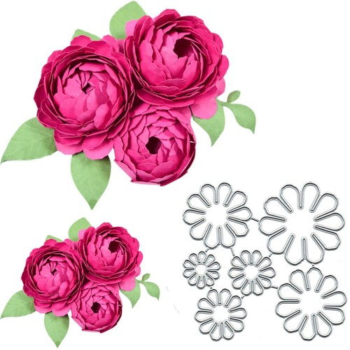 Pcs peonia fiore metallo - peonia,