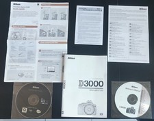 Nikon D3000 reflex manuale cartaceo e digitale, garanzia, software
