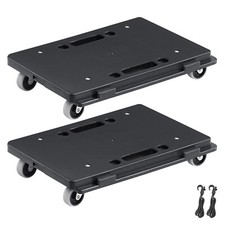 VEVOR Set di Pattini Carrelli per Mobili Carichi 227kg 407,2 x 274,1 x 78mm Nero