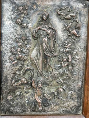 Acquasantiera xix legno - acquasantiera,
