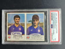 Adesivo 1985-86 Edis Calciatori ROBERTO BAGGIO-PAOLO MONELLI PSA 5 errore di stampa