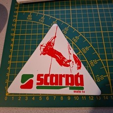 adesivo vintage STICKER kleber scarpa Asolo TV alpinismo