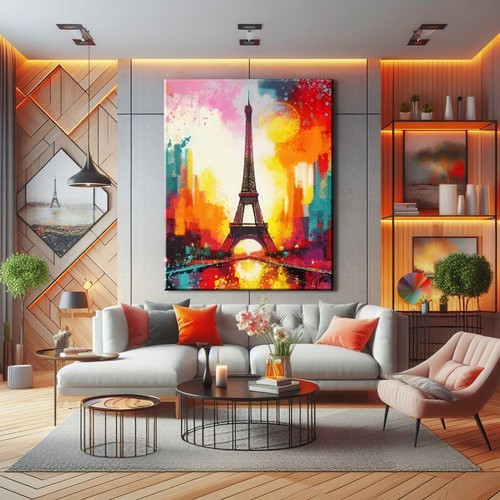 Quadro moderni astratto parigi - moderni,
