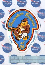 ADESIVO VINTAGE STICKER AUFKLEBER REGIONALE PANINOTECA BIRRERIA AL 26 MILANO